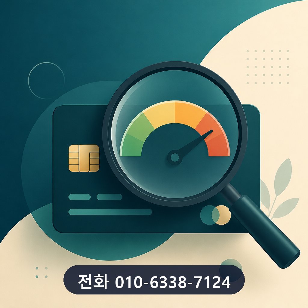 카드깡 업체 한도 확인 이미지 · 문의 010-6338-7124